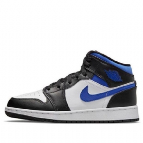 Nike Air Jordan 1 Mid Tops Gs Basketsko Herre Blå