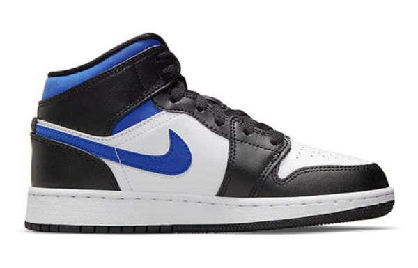 Nike Air Jordan 1 Mid Tops Gs Basketsko Herre Blå