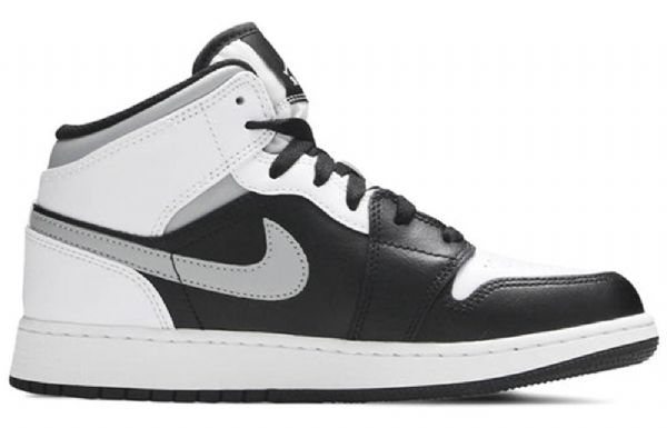 Nike Air Jordan 1 Mid Tops Gs Basketsko Herre Hvite