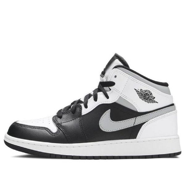 Nike Air Jordan 1 Mid Tops Gs Basketsko Herre Hvite