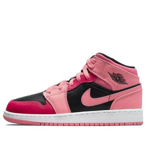 Nike Air Jordan 1 Mid Tops Gs Basketsko Herre Korall