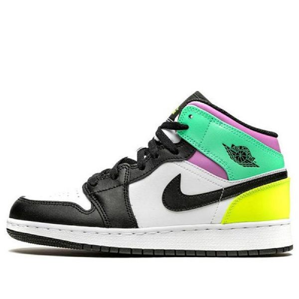 Nike Air Jordan 1 Mid Tops Gs Basketsko Herre Multicolor