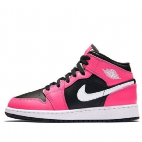 Nike Air Jordan 1 Mid Tops Gs Basketsko Herre Pinksicle