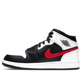 Nike Air Jordan 1 Mid Tops Gs Basketsko Herre Rød