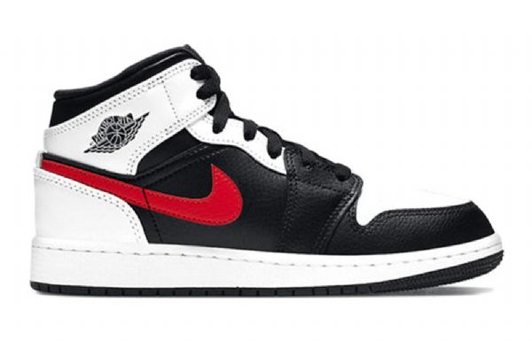 Nike Air Jordan 1 Mid Tops Gs Basketsko Herre Rød