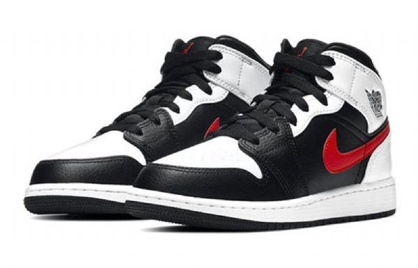 Nike Air Jordan 1 Mid Tops Gs Basketsko Herre Rød