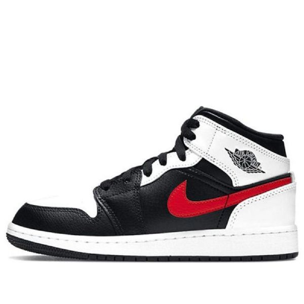 Nike Air Jordan 1 Mid Tops Gs Basketsko Herre Rød