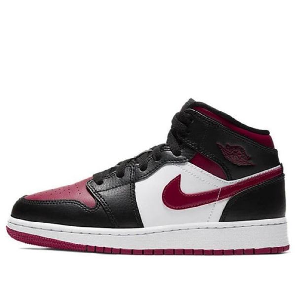 Nike Air Jordan 1 Mid Tops Gs Basketsko Herre Rød