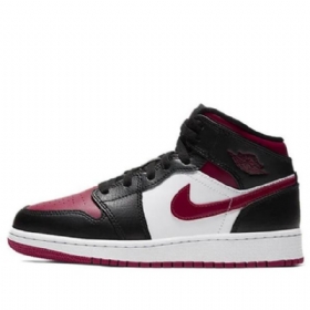 Nike Air Jordan 1 Mid Tops Gs Basketsko Herre Rød