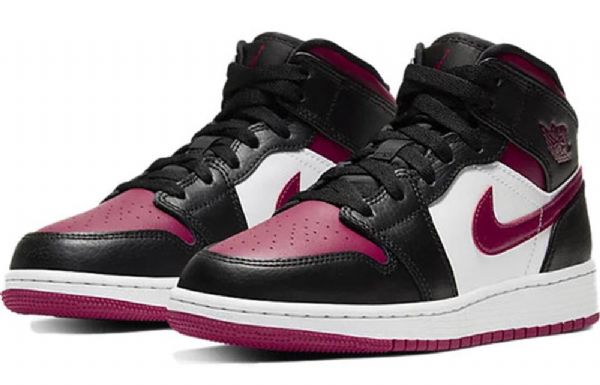 Nike Air Jordan 1 Mid Tops Gs Basketsko Herre Rød