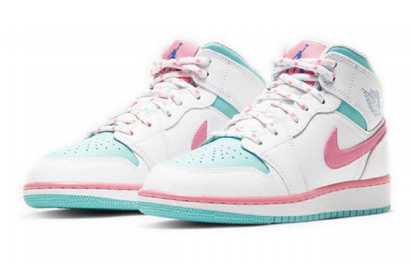 Nike Air Jordan 1 Mid Tops Gs Basketsko Herre Rosa