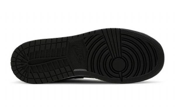 Nike Air Jordan 1 Mid Tops Gs Basketsko Herre Svarte Grå