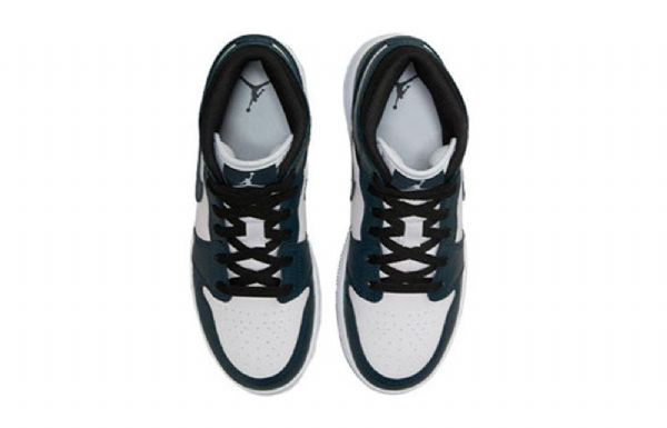 Nike Air Jordan 1 Mid Tops Gs Retro Basketball Shoes Herre Marineblå