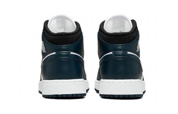 Nike Air Jordan 1 Mid Tops Gs Retro Basketball Shoes Herre Marineblå