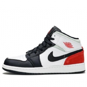 Nike Air Jordan 1 Mid Tops Gs Retro Basketball Shoes Herre Rød Mint