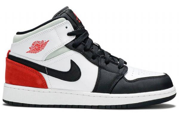 Nike Air Jordan 1 Mid Tops Gs Retro Basketball Shoes Herre Rød Mint