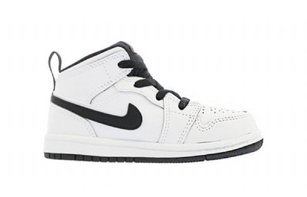 Nike Air Jordan 1 Mid Tops Gt Retro Basketball Shoes Barn Hvite Fuchsia