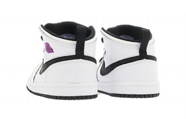 Nike Air Jordan 1 Mid Tops Gt Retro Basketball Shoes Barn Hvite Fuchsia