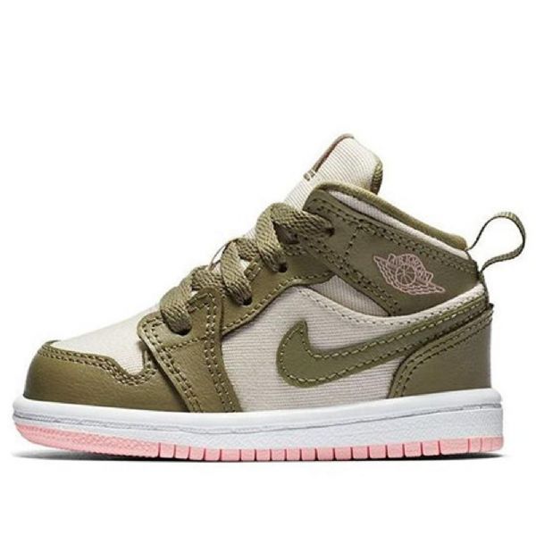 Nike Air Jordan 1 Mid Tops Gt Sko Barn Korall