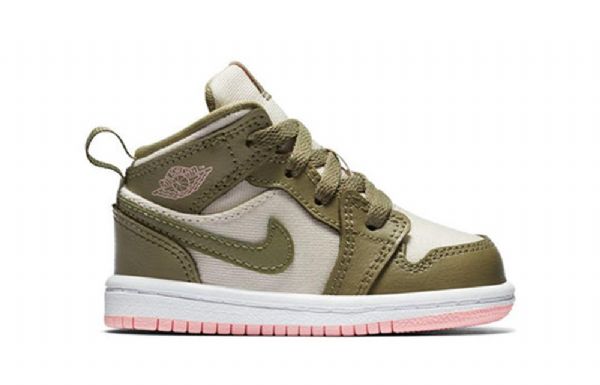 Nike Air Jordan 1 Mid Tops Gt Sko Barn Korall