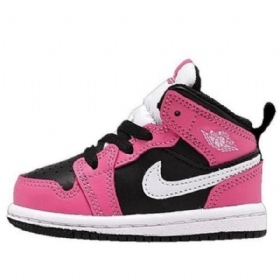 Nike Air Jordan 1 Mid Tops Gt Sko Barn Pinksicle