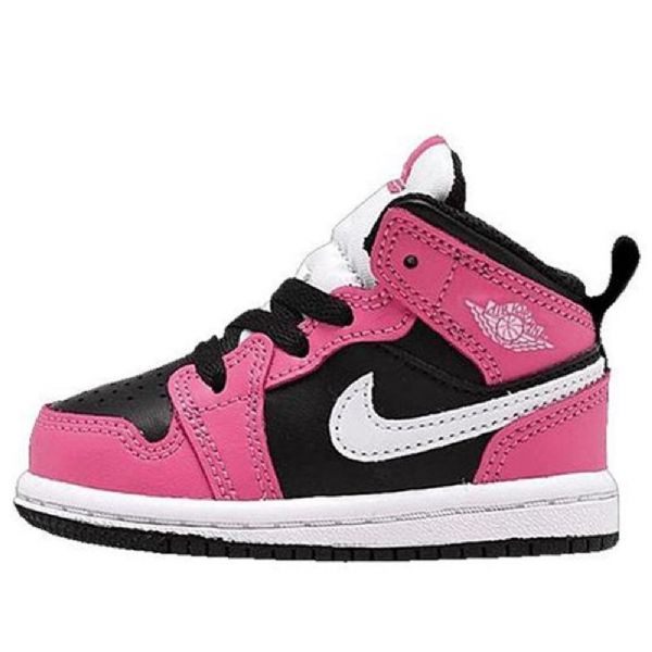 Nike Air Jordan 1 Mid Tops Gt Sko Barn Pinksicle