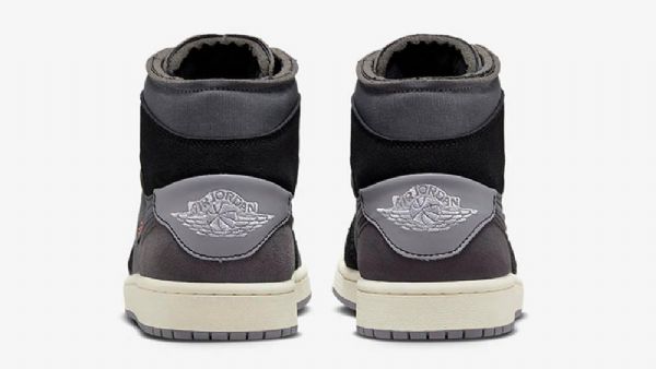 Nike Air Jordan 1 Mid Tops Inside Out Sko Herre Svarte Grå