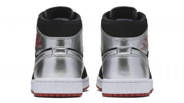 Nike Air Jordan 1 Mid Tops Johnny Kilroy Sko Herre Svarte Sølv