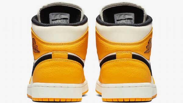 Nike Air Jordan 1 Mid Tops Lakers Sko Herre Gul