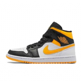 Nike Air Jordan 1 Mid Tops Laser Sko Dame Oransje