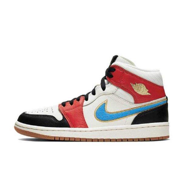 Nike Air Jordan 1 Mid Tops Let(her)man Sko Herre Multicolor