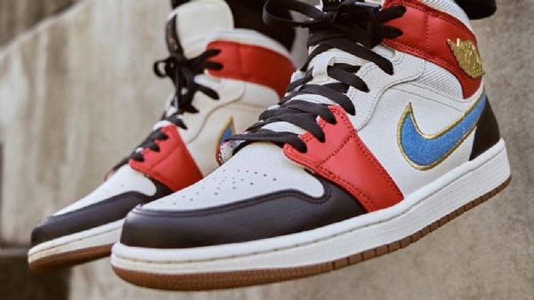 Nike Air Jordan 1 Mid Tops Let(her)man Sko Herre Multicolor