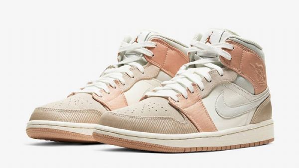 Nike Air Jordan 1 Mid Tops Milan Sko Dame Khaki