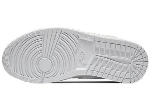 Nike Air Jordan 1 Mid Tops Patent Retro Basketball Shoes Dame Hvite