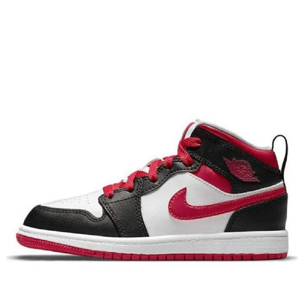 Nike Air Jordan 1 Mid Tops Ps Retro Basketball Shoes Herre Hvite