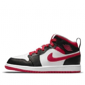 Nike Air Jordan 1 Mid Tops Ps Retro Basketball Shoes Herre Hvite