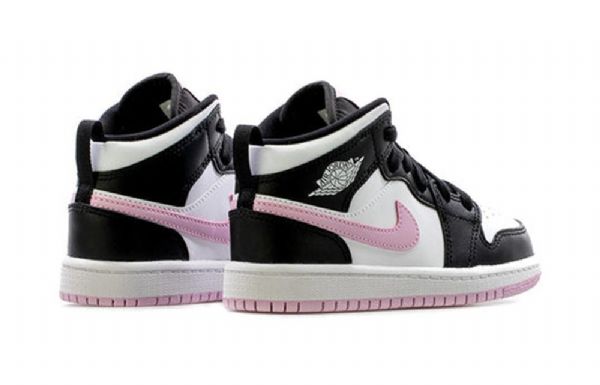 Nike Air Jordan 1 Mid Tops Ps Retro Basketball Shoes Herre Hvite Lyse Rosa