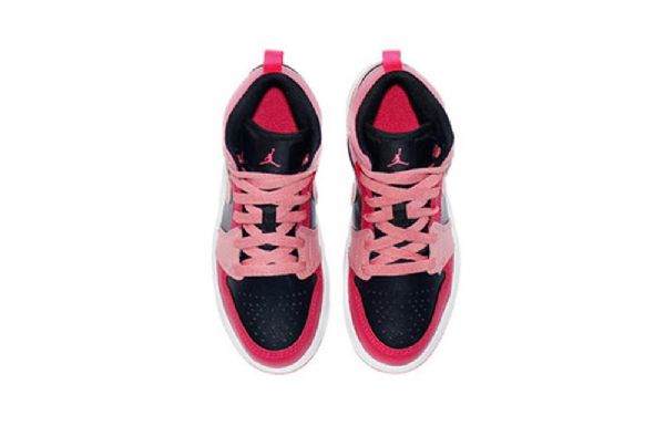 Nike Air Jordan 1 Mid Tops Ps Retro Basketball Shoes Herre Korall