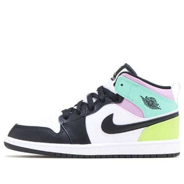 Nike Air Jordan 1 Mid Tops Ps Retro Basketball Shoes Herre Multicolor