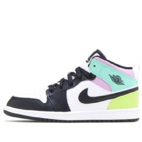 Nike Air Jordan 1 Mid Tops Ps Retro Basketball Shoes Herre Multicolor