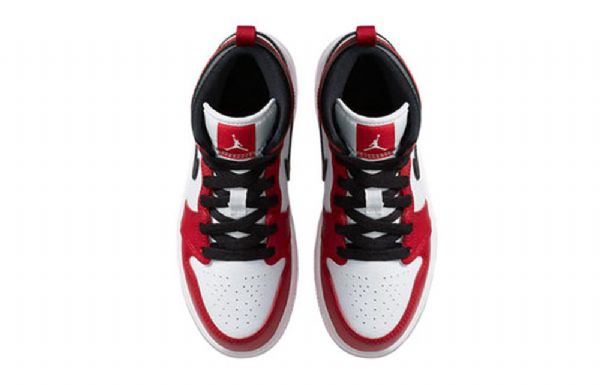 Nike Air Jordan 1 Mid Tops Ps Retro Basketball Shoes Herre Rød Hvite