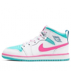 Nike Air Jordan 1 Mid Tops Ps Retro Basketball Shoes Herre Rosa