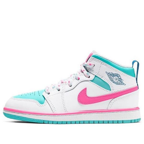 Nike Air Jordan 1 Mid Tops Ps Retro Basketball Shoes Herre Rosa