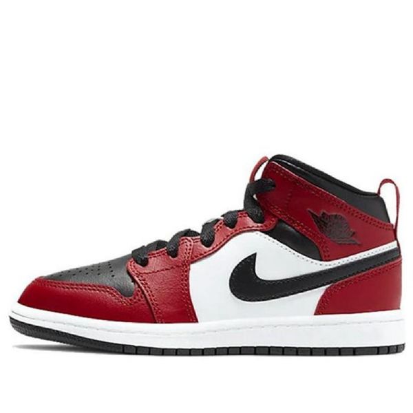 Nike Air Jordan 1 Mid Tops Ps Retro Basketball Shoes Herre Svarte