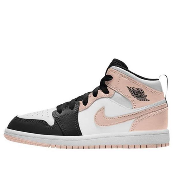 Nike Air Jordan 1 Mid Tops Ps Retro Basketball Shoes Herre Svarte Korall