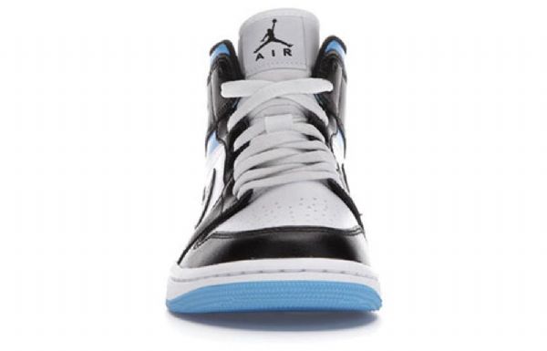 Nike Air Jordan 1 Mid Tops Retro Basketball Shoes Dame Blå