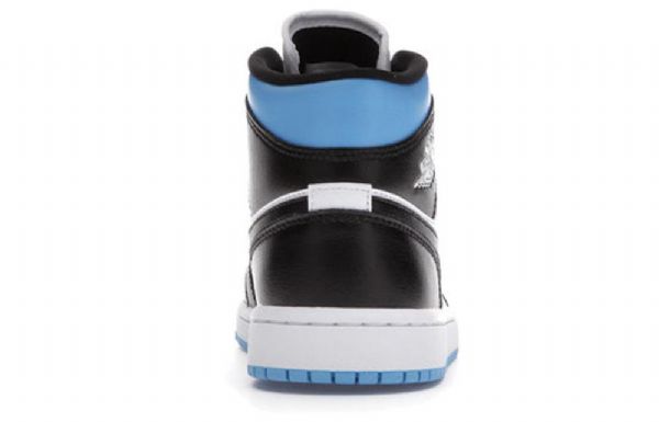 Nike Air Jordan 1 Mid Tops Retro Basketball Shoes Dame Blå
