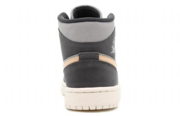 Nike Air Jordan 1 Mid Tops Retro Basketball Shoes Dame Grå