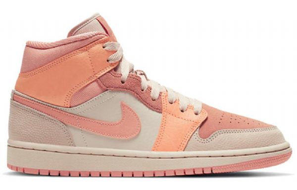 Nike Air Jordan 1 Mid Tops Retro Basketball Shoes Dame Korall