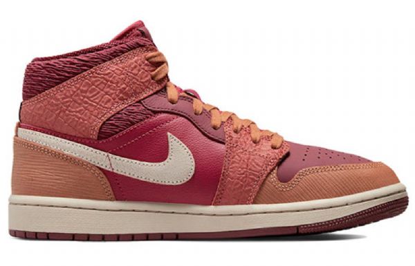 Nike Air Jordan 1 Mid Tops Retro Basketball Shoes Dame Korall